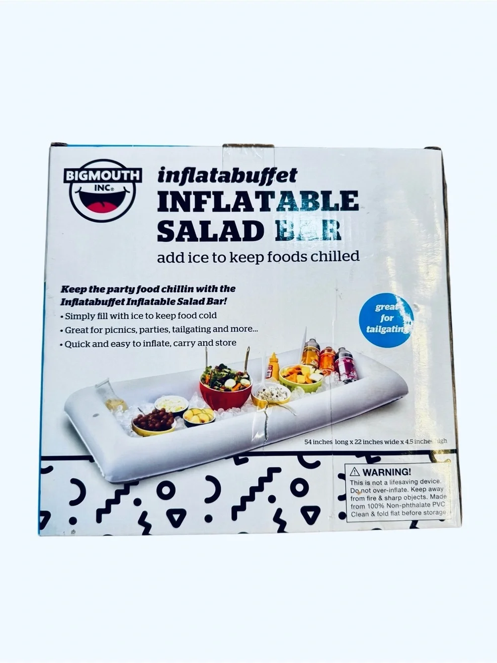 BigMouth Inflatable Salad Bar - White